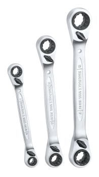 Teng Tools 6503RX 3 Piece Multidrive Ratchet Ring Spanner Set