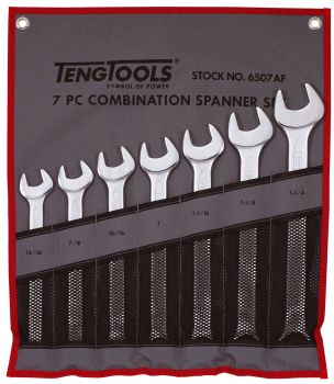 Teng Tools 6507AF 7 Piece AF Combination Spanner Set