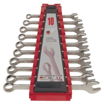 Teng Tools 6510A 10 Piece Metric Combination Spanner Set
