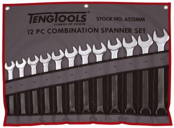 Teng Tools 6512MM 12 Piece Metric Combination Spanner Set