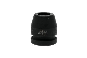 Teng Tools 910524 24MM 1" Drive Regular Metric Impact Socket