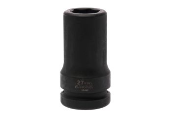 Teng Tools 910627R 1" Drive 27MM 6 Point Deep Metric Impact Socket