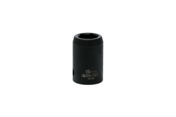 Teng Tools 920515A-C 15MM 1/2" Drive 6 Point ANSI Regular Metric Impact Socket