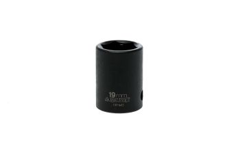 Teng Tools 920519A-C 19MM 1/2" Drive 6 Point ANSI Regular Metric Impact Socket