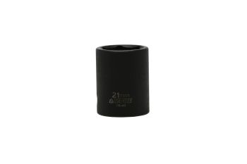 Teng Tools 920521A-C 21MM 1/2" Drive 6 Point ANSI Regular Metric Impact Socket