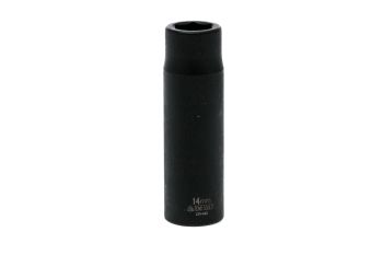 Teng Tools 920614A-C 14MM 1/2" Drive 6 Point ANSI Deep Metric Impact Socket