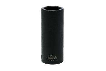 Teng Tools 920622A-C 22MM 1/2" Drive 6 Point ANSI Deep Metric Impact Socket