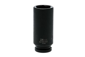 Teng Tools 920624-C 24MM 1/2" Drive 6 Point Deep Metric Impact Socket