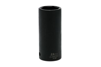 Teng Tools 920624A-C 24MM 1/2" Drive 6 Point ANSI Deep Metric Impact Socket