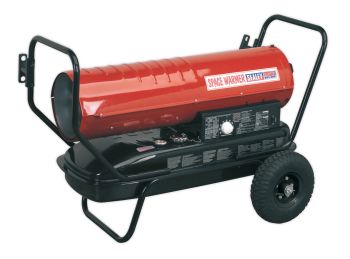 Sealey AB1008 Space Warmer&reg; Paraffin/Kerosene/Diesel Heater 100000Btu/hr with Wheels