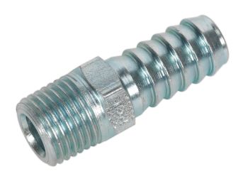 Sealey AC09 Screwed Tailpiece Male 1/4"BSPT   3/8" Hose Pack of 5