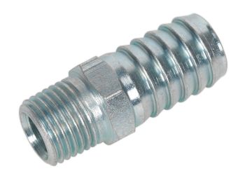 Sealey AC40 Screwed Tailpiece Male 1/4"BSPT   1/2" Hose Pack of 5