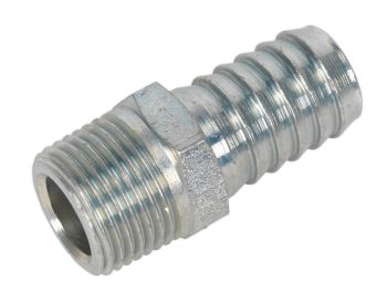 Sealey AC42 Screwed Tailpiece Male 3/8"BSPT   1/2" Hose Pack of 5