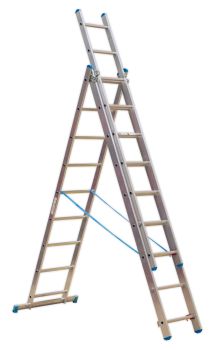 Sealey ACL3 Aluminium Extension Combination Ladder 3x9 EN 131