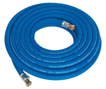 Sealey AH10R/38 Air Hose 10mtr x ⌀10mm with 1/4"BSP Unions Extra Heavy Duty