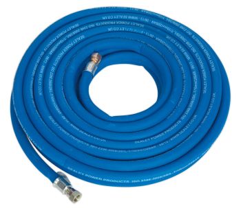 Sealey AH15R/38 Air Hose 15mtr x ⌀10mm with 1/4"BSP Unions Extra Heavy Duty