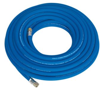 Sealey AH15R Air Hose 15mtr x ⌀8mm with 1/4"BSP Unions Extra Heavy Duty