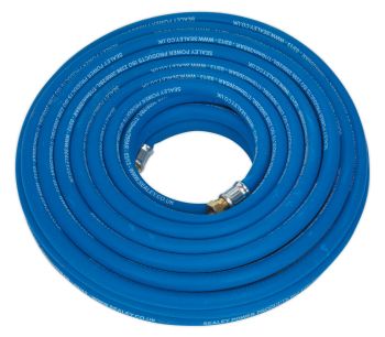 Sealey AH20R/38 Air Hose 20mtr x ⌀10mm with 1/4"BSP Unions Extra Heavy Duty