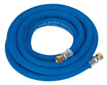 Sealey AH5R/38 Air Hose 5mtr x ⌀10mm with 1/4"BSP Unions Extra Heavy Duty
