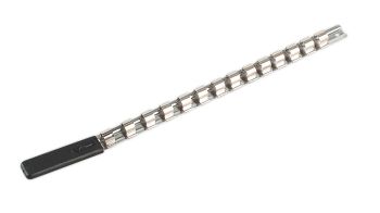 Sealey AK1214 Socket Retaining Rail with 14 Clips 1/2"Sq Drive