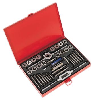 Sealey AK3040 Tap & Die Set 40pc Split Dies Metric