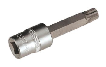 Sealey AK5531 Spline Socket Bit M14 Long 1/2"Sq Drive