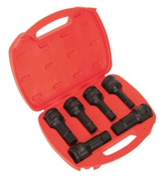 Sealey AK5586 Impact Hex Socket Bit Set 6pc 3/4"Sq Drive