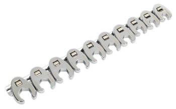 Sealey AK598 Crow's Foot Spanner Set 10pc 3/8"Sq Drive   Metric