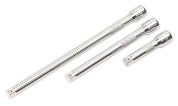 Sealey AK6340 Extension Bar Set 3pc 3/8"Sq Drive