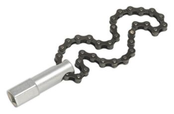 Sealey AK641 Oil Filter Chain Wrench 135mm Capacity 1/2"Sq Drive