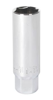 Sealey AK6557 Spark Plug Socket 16mm 3/8"Sq Drive Thin Wall