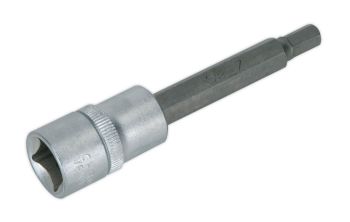 Sealey AK657 Hex Socket Bit 7mm Long 1/2"Sq Drive