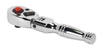 Sealey AK660SF Ratchet Wrench Flexi Head Stubby 1/4"Sq Drive