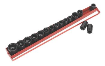 Sealey AK684 Impact Socket Set 16pc 1/2"Sq Drive Metric/Imperial