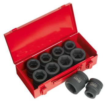Sealey AK688 Impact Socket Set 10pc 1"Sq Drive Metric/Imperial
