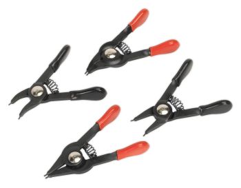 Sealey AK8449 Mini Circlip Pliers Set 4pc