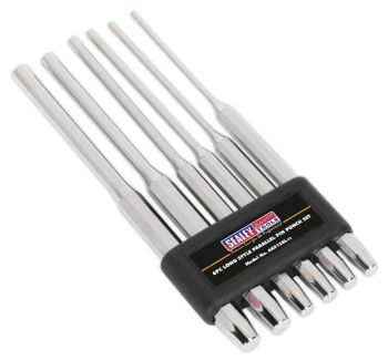 Sealey AK9128L Parallel Pin Punch Set 6pc 200mm