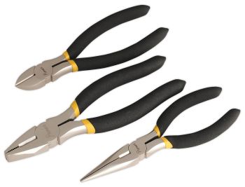 Sealey AK9333 Pliers Set 3pc Ni Fe Finish