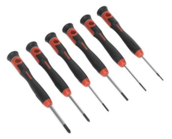Sealey AK97302 Precision Screwdriver Set 6pc
