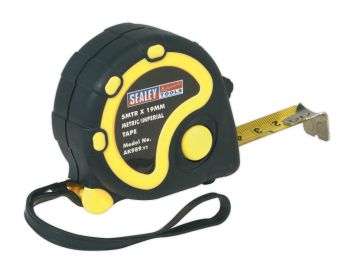 Sealey AK989 Rubber Measuring Tape 5mtr(16ft) x 19mm Metric/Imperial