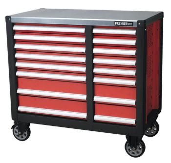 Sealey AP24216 Mobile Workstation 16 Drawer with Ball Bearing Slides