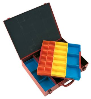 Sealey APMC27 Metal Case 2 Layer with 27 Storage Bins