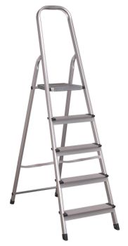 Sealey ASL5 Aluminium Step Ladder 5 Tread EN 131