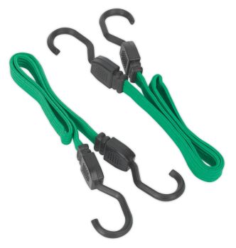 Sealey BCS16 Flat Bungee Cord Set 2pc 610mm
