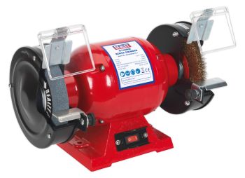 Sealey BG150XLW/98 Bench Grinder ⌀150mm with Wire Wheel 370W/230V
