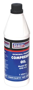 Sealey CPO1S Compressor Oil 1ltr