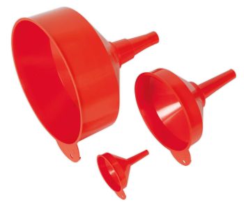 Sealey F98 Funnel Set 3pc Fixed Spout
