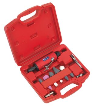Sealey GSA67 Air Die Grinder Kit 15pc