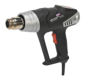 Sealey HS104K Deluxe Hot Air Gun Kit with LED Display 2000W 80 600&deg; C