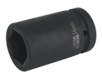 Sealey IS134D Impact Socket 34mm Deep 1"Sq Drive